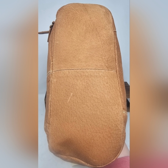 St. Johns Bay Leather Cognac Brown Feather Organizer Crossbody Shoulder Bag NWT - Picture 5 of 16